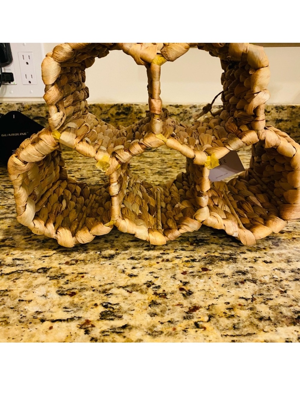Woven Bottle Rack - Tan - Picture 2 of 3